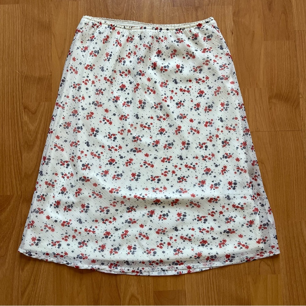 Cotton On white floral skirt